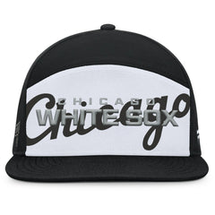 Chicago White Sox Clubhouse Splitter Snapback Hat - Black/White