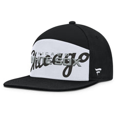 Chicago White Sox Clubhouse Splitter Snapback Hat - Black/White
