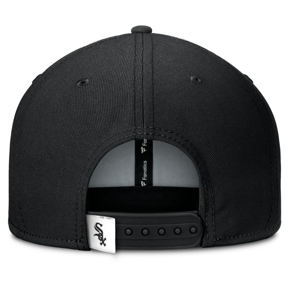 Chicago White Sox Clubhouse Splitter Snapback Hat - Black/White
