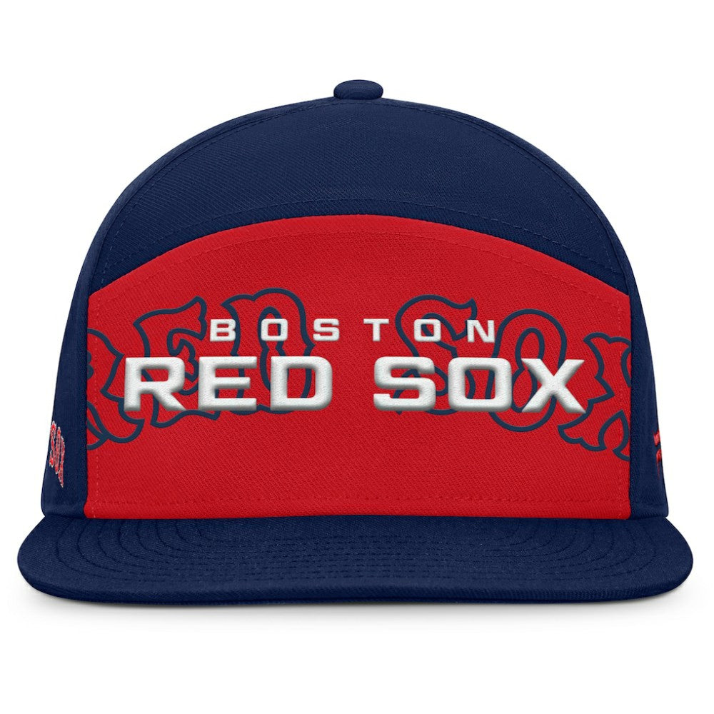 Boston Red Sox Clubhouse Splitter Snapback Hat - Navy/Red