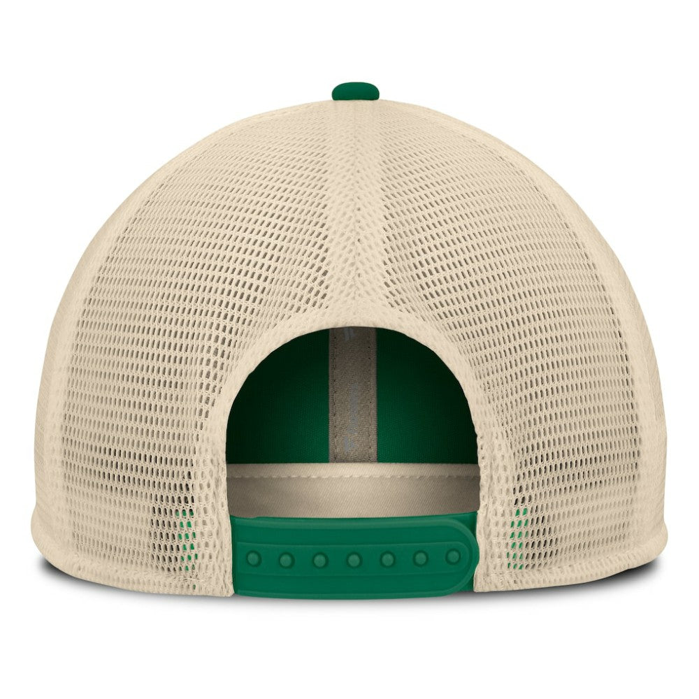 Athletics Cooperstown Collection Powers Snapback Hat - Green/Natural