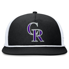 Colorado Rockies Clubhouse Change Up Snapback Hat - Black/White