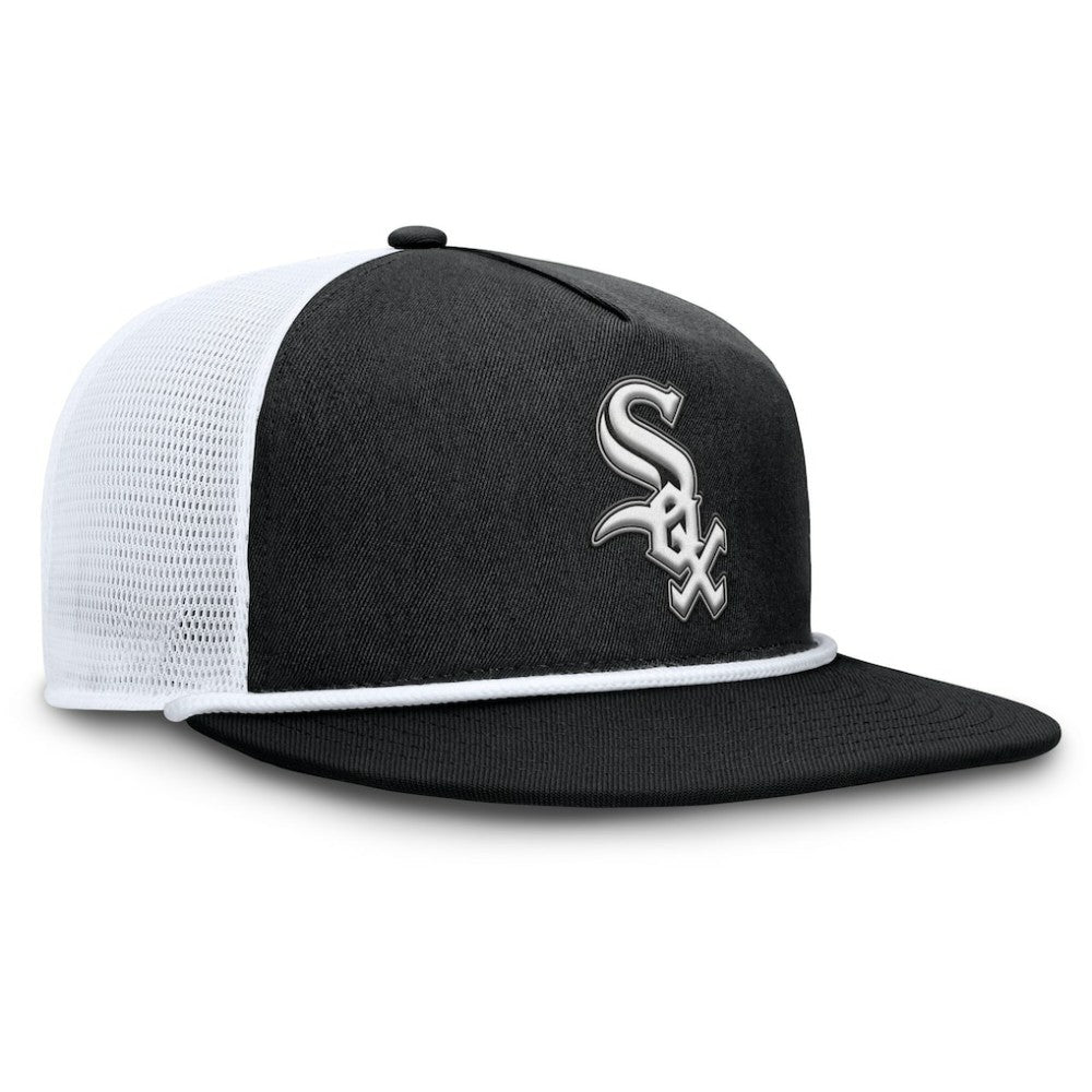 Chicago White Sox Clubhouse Change Up Snapback Hat - Black/White