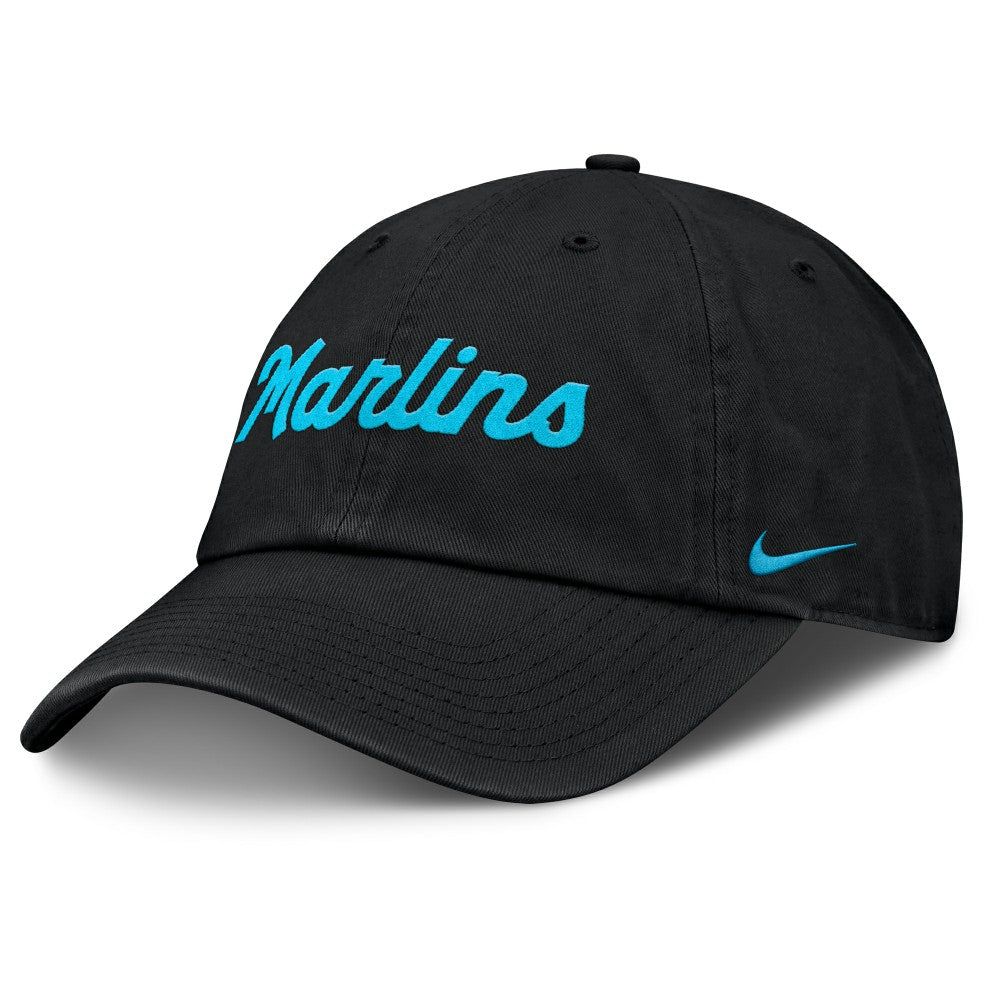 Miami Marlins Club Adjustable Hat - Black | Nike