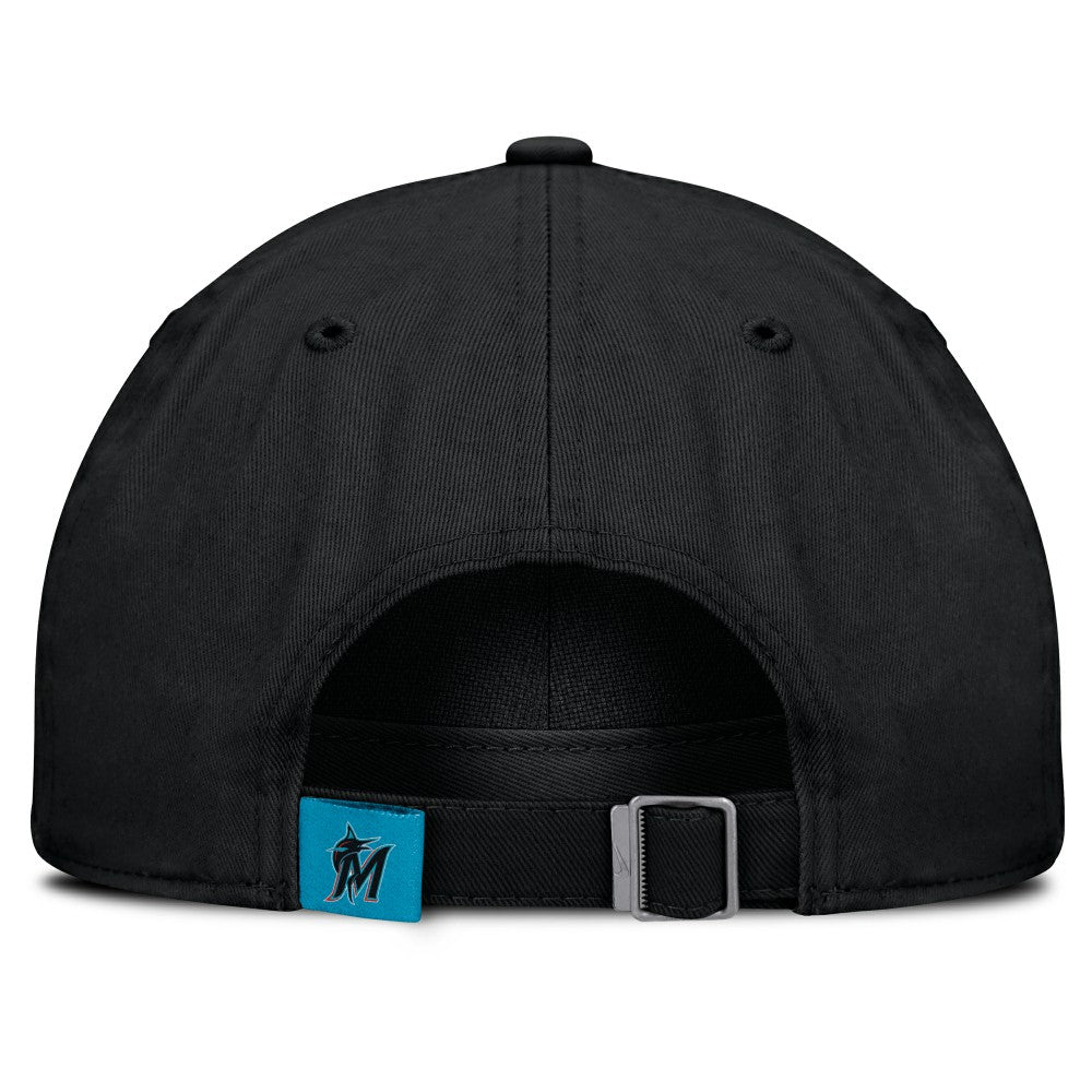Miami Marlins Club Adjustable Hat - Black | Nike
