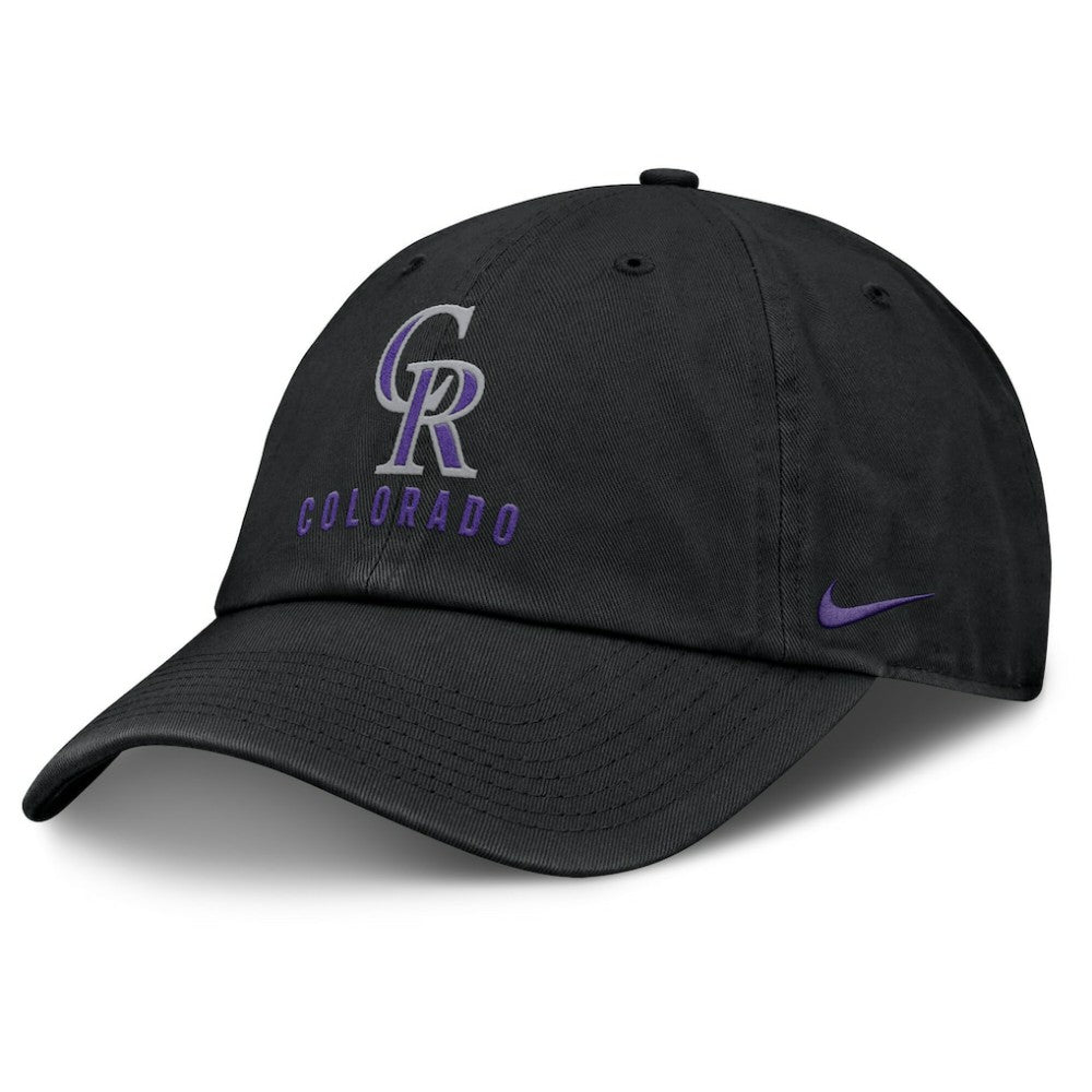 Colorado Rockies Club Adjustable Hat - Black | Nike