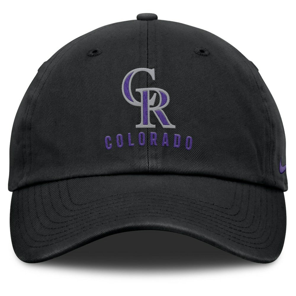 Colorado Rockies Club Adjustable Hat - Black | Nike