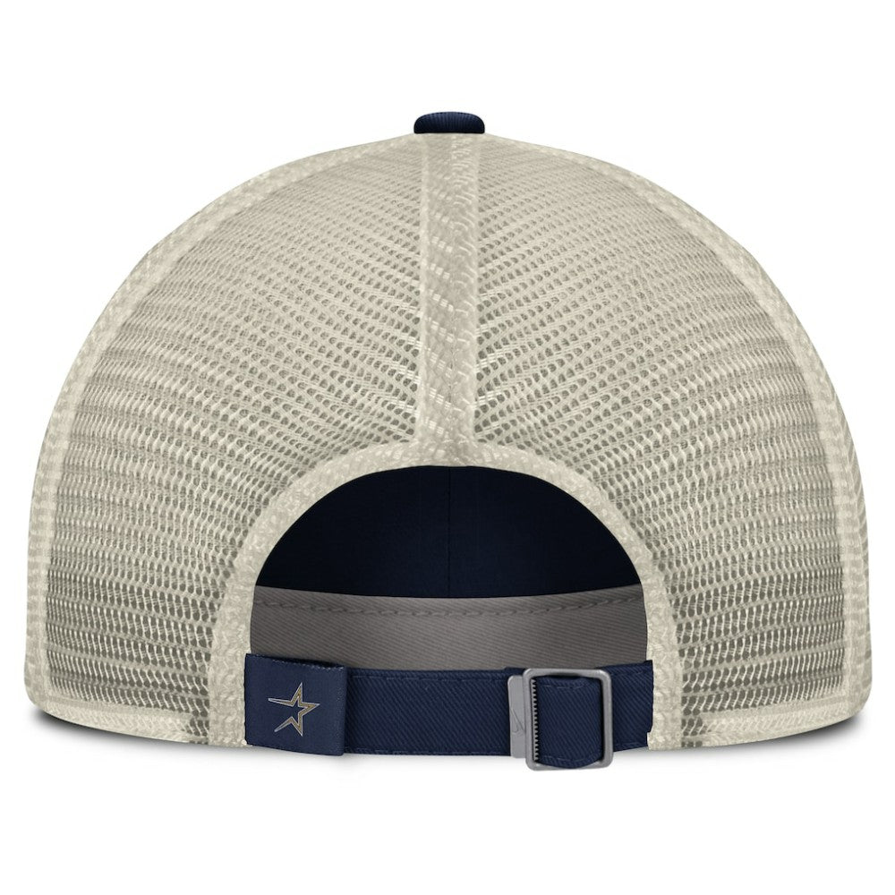 Houston Astros Cooperstown Collection Club Trucker Adjustable Hat - Navy/Natural | Nike