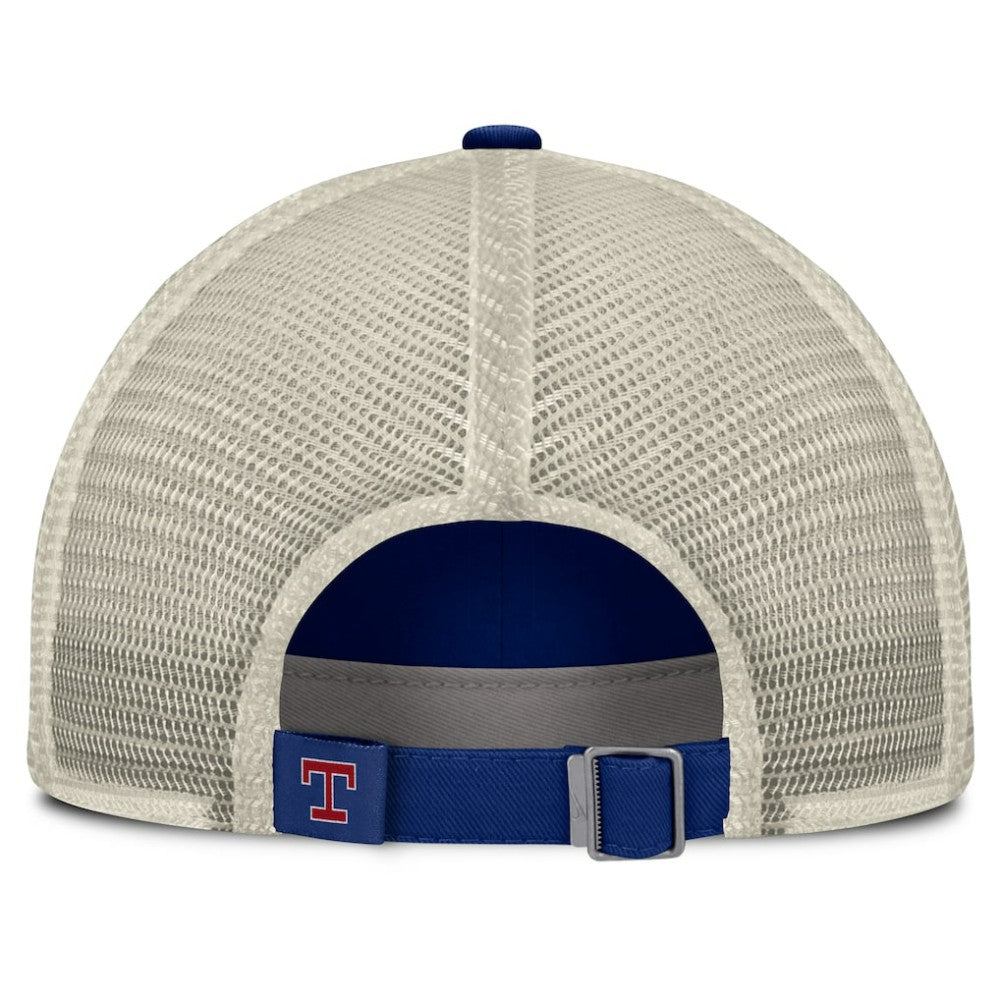 Texas Rangers Cooperstown Collection Club Trucker Adjustable Hat - Royal/Natural | Nike