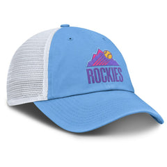 Colorado Rockies Unisex 2025 City Connect Club Adjustable Trucker Hat - Light Blue/White | Nike