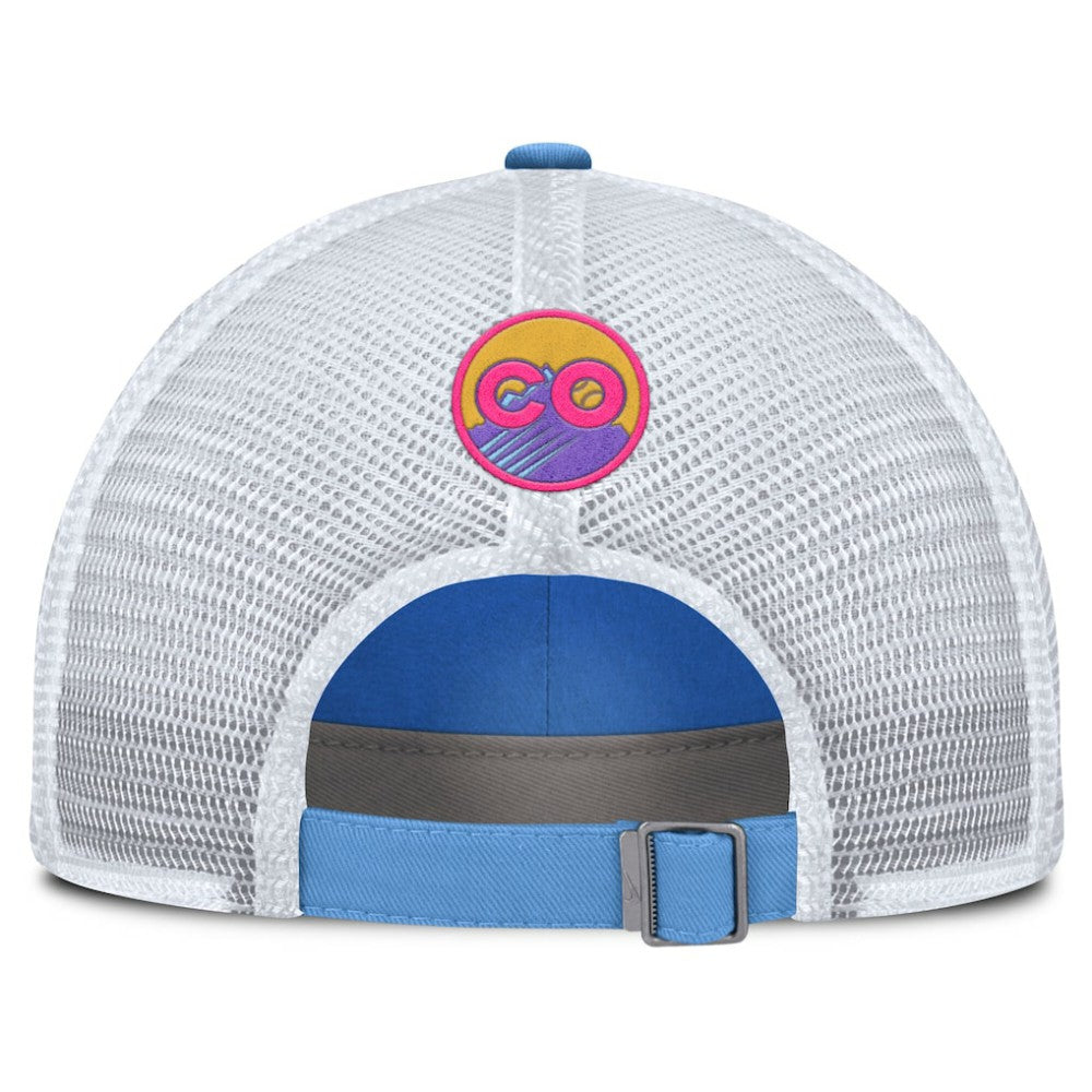Colorado Rockies Unisex 2025 City Connect Club Adjustable Trucker Hat - Light Blue/White | Nike