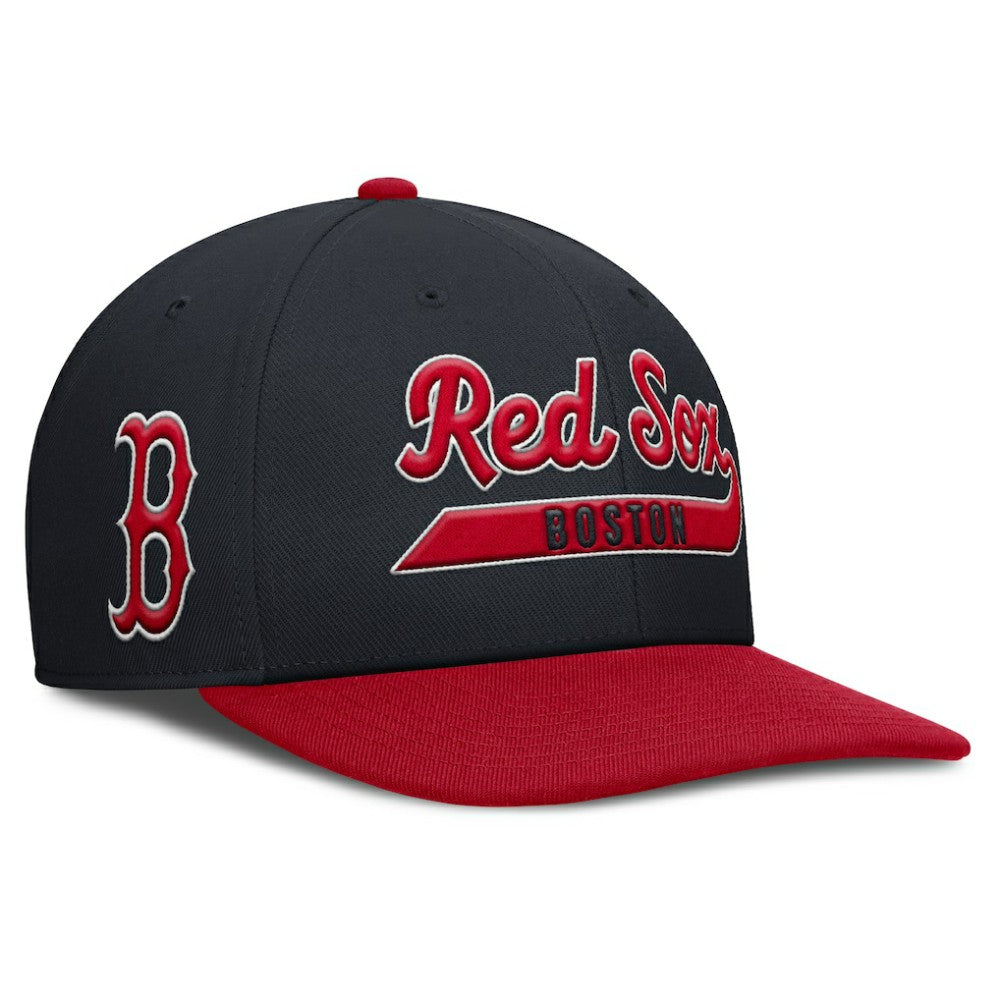 Boston Red Sox Pro Performance Snapback Hat - Navy/Red | Nike