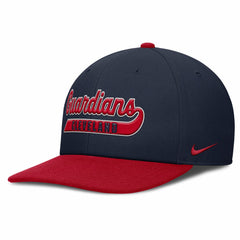 Cleveland Guardians Pro Performance Snapback Hat - Navy/Red | Nike
