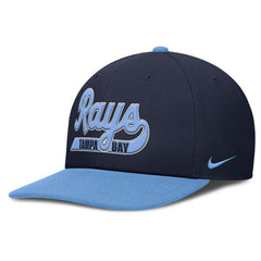Tampa Bay Rays Pro Performance Snapback Hat - Navy/Light Blue | Nike