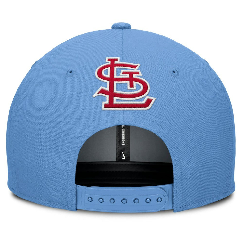 St. Louis Cardinals Pro Performance Snapback Hat - Gray/Light Blue | Nike