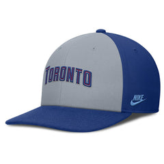 Toronto Blue Jays Pro Performance Snapback Hat - Gray/Royal | Nike