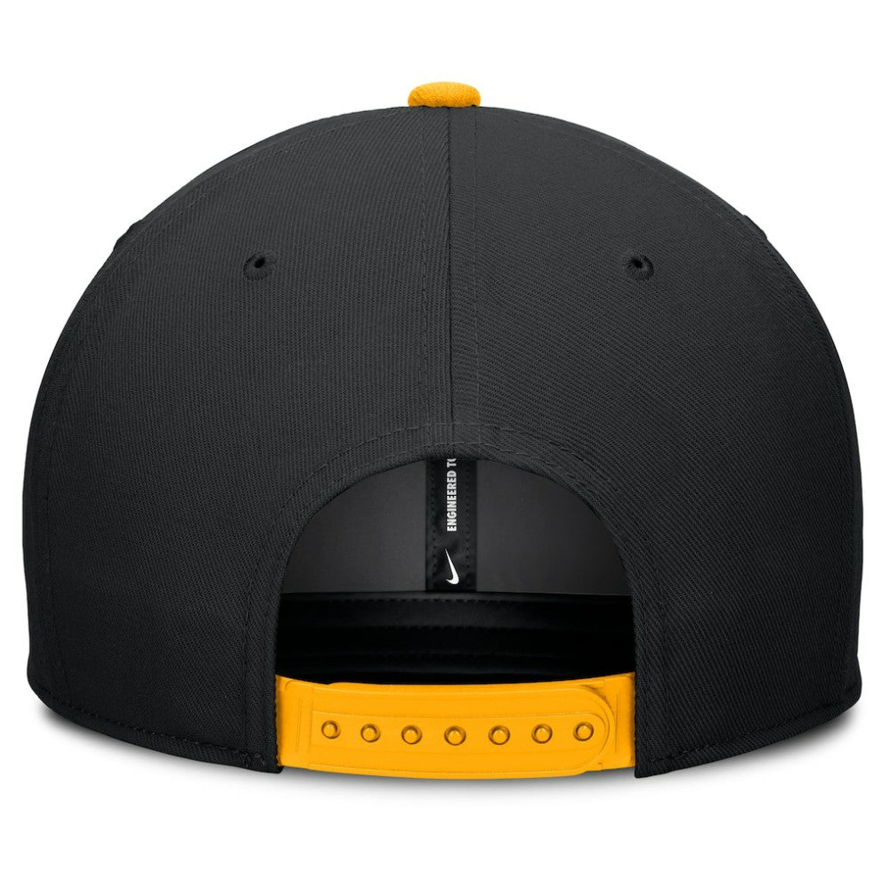 Pittsburgh Pirates Pro Performance Snapback Hat - Black/Gold | Nike