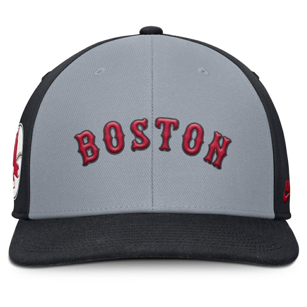 Boston Red Sox Pro Performance Snapback Hat - Gray/Navy | Nike