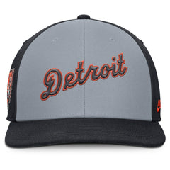 Detroit Tigers Pro Performance Snapback Hat - Gray/Navy | Nike