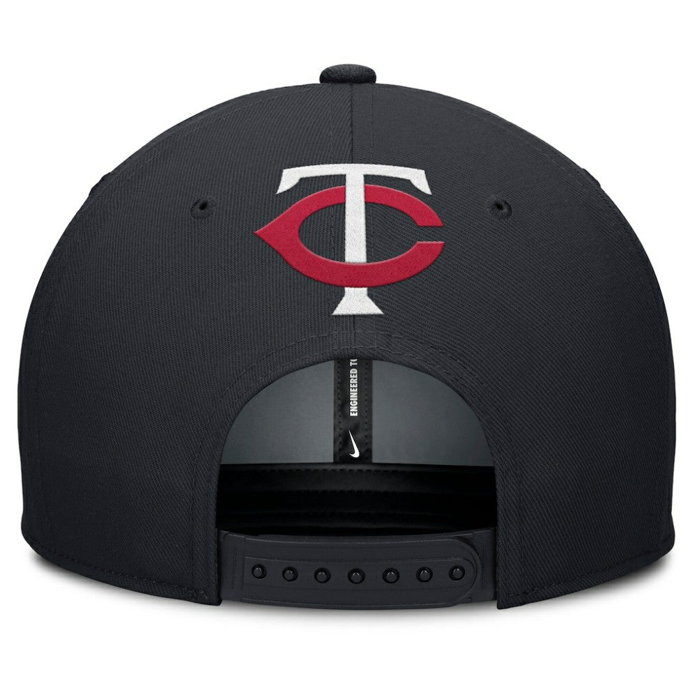 Minnesota Twins Pro Performance Snapback Hat - Gray/Navy | Nike