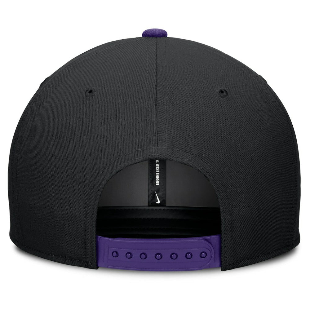 Colorado Rockies Pro Performance Snapback Hat - Black/Purple | Nike