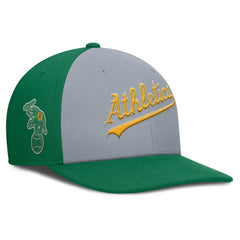 Athletics Pro Performance Snapback Hat - Gray/Green | Nike