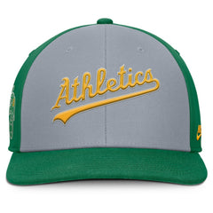 Athletics Pro Performance Snapback Hat - Gray/Green | Nike