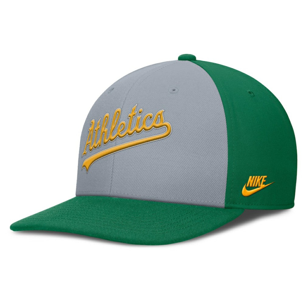 Athletics Pro Performance Snapback Hat - Gray/Green | Nike