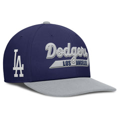 Los Angeles Dodgers Pro Performance Snapback Hat - Navy/Gray | Nike