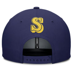Seattle Mariners Pro Performance Snapback Hat - Gray/Navy | Nike