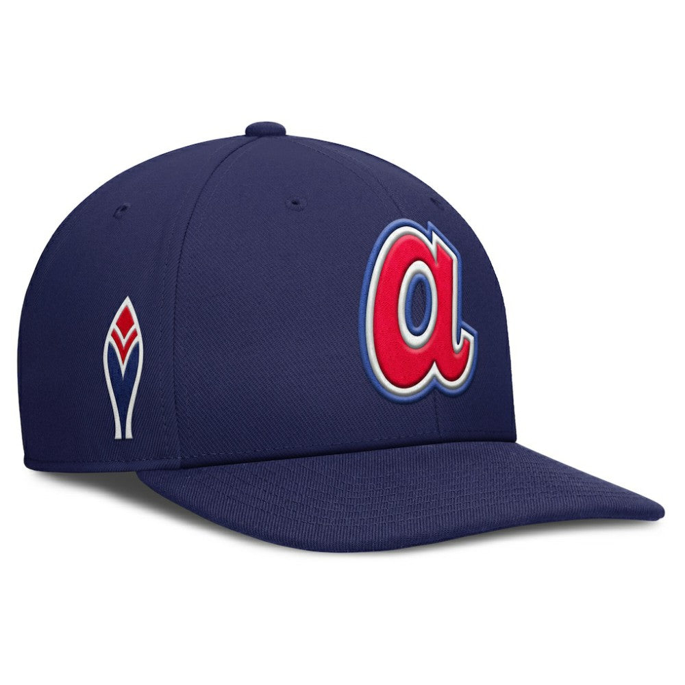 Atlanta Braves Pro Performance Snapback Hat - Navy | Nike