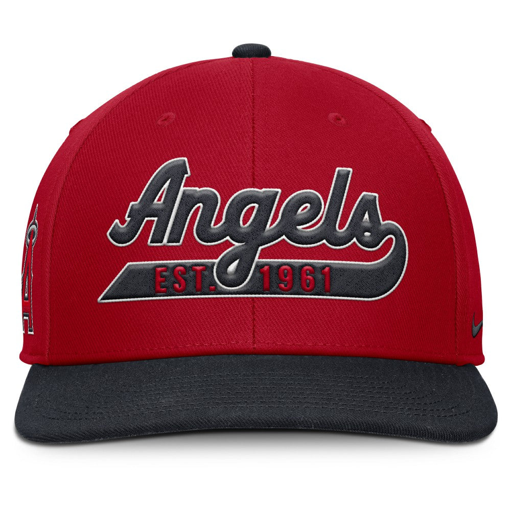 Los Angeles Angels Pro Performance Snapback Hat - Red/Navy | Nike