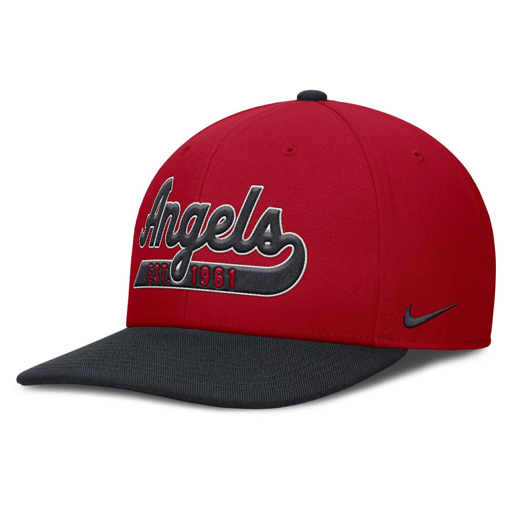 Los Angeles Angels Pro Performance Snapback Hat - Red/Navy | Nike