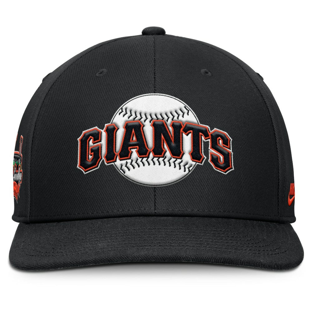 San Francisco Giants Pro Performance Snapback Hat - Black | Nike