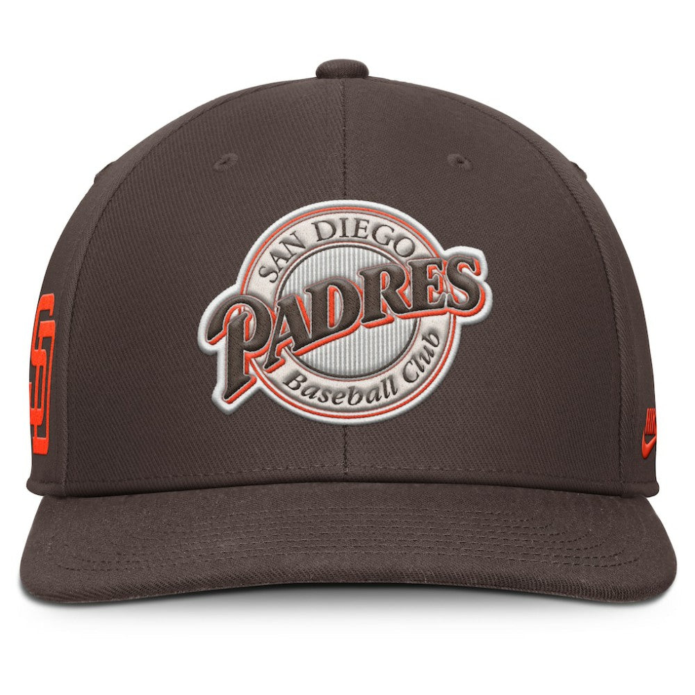 San Diego Padres Pro Performance Snapback Hat - Brown | Nike
