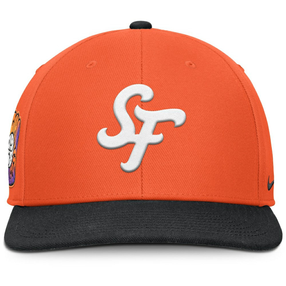San Francisco Giants 2025 City Connect Pro Performance Snapback Hat - Orange | Nike