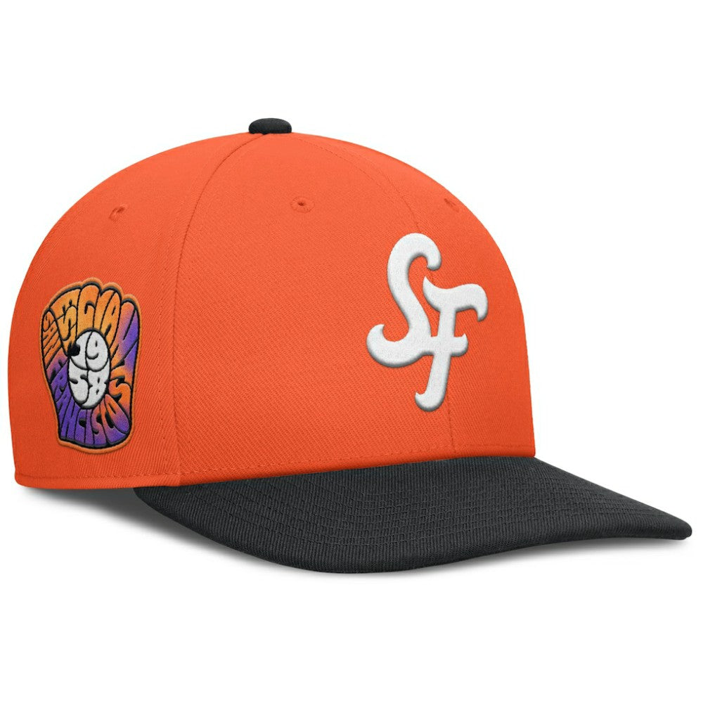 San Francisco Giants 2025 City Connect Pro Performance Snapback Hat - Orange | Nike