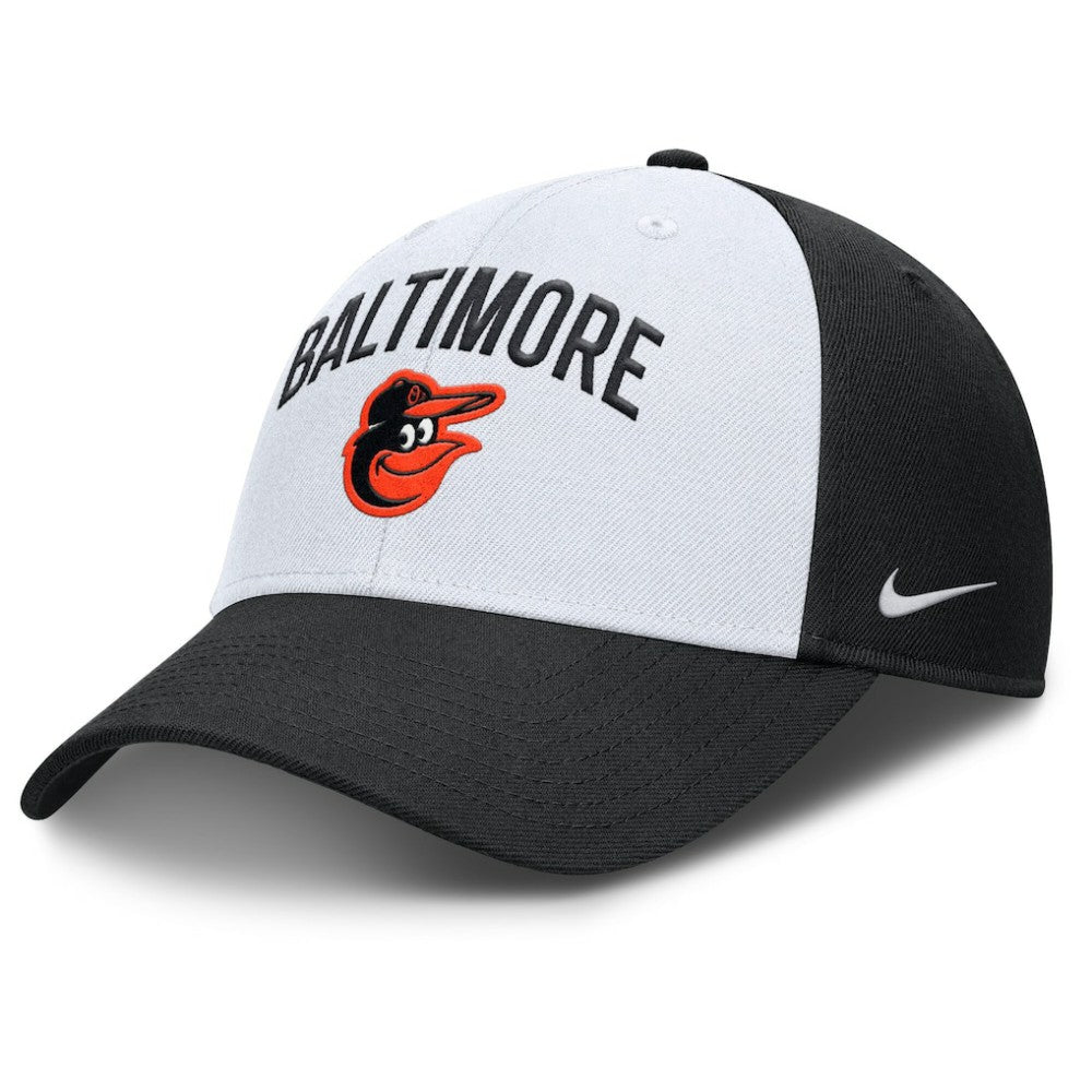 Baltimore Orioles Club Performance Adjustable Hat - White/Black | Nike