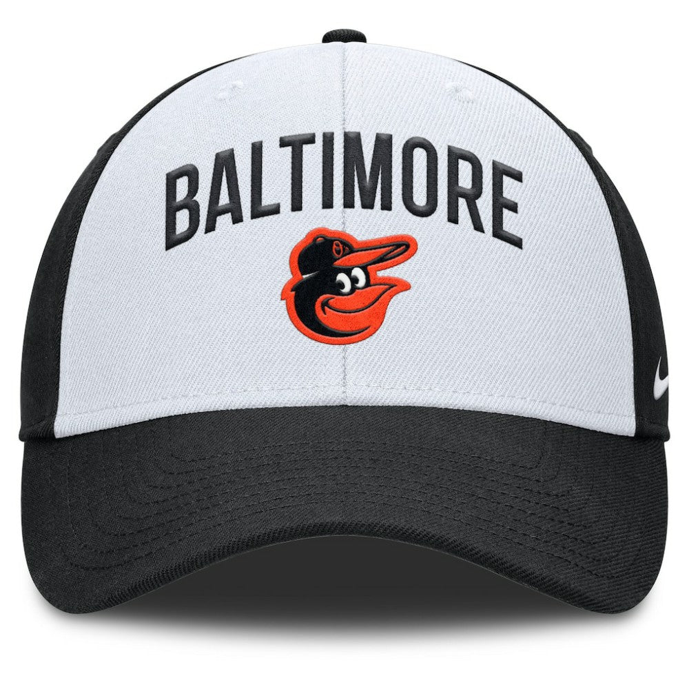 Baltimore Orioles Club Performance Adjustable Hat - White/Black | Nike