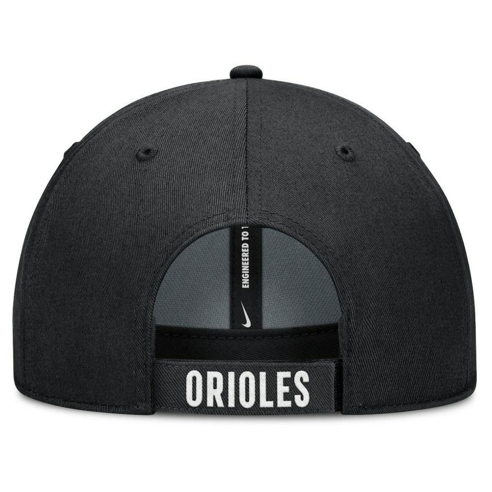 Baltimore Orioles Club Performance Adjustable Hat - White/Black | Nike