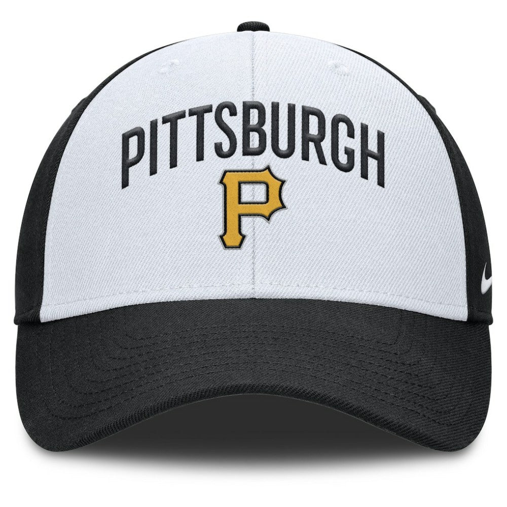 Pittsburgh Pirates Club Performance Adjustable Hat - White/Black | Nike