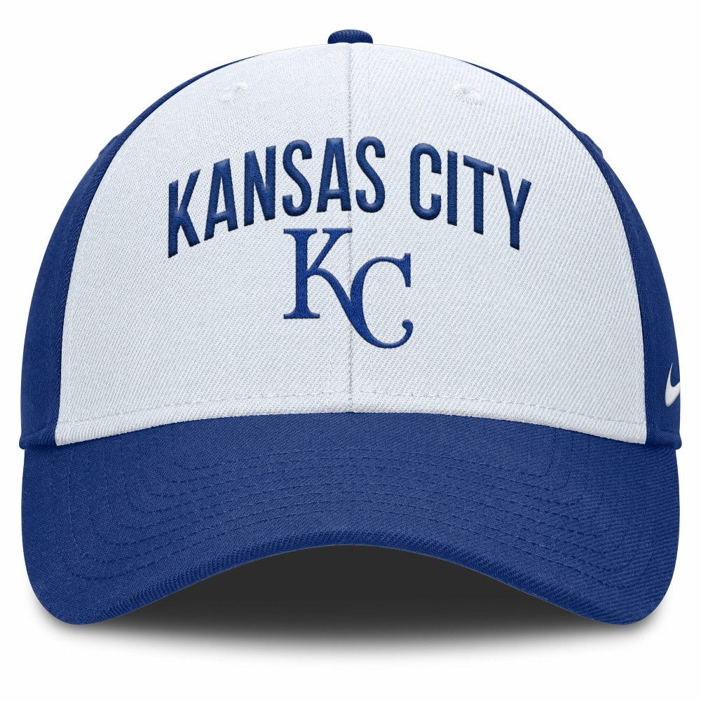 Kansas City Royals Club Performance Adjustable Hat - White/Royal | Nike