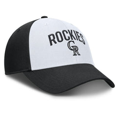 Colorado Rockies Club Performance Adjustable Hat - White/Black | Nike