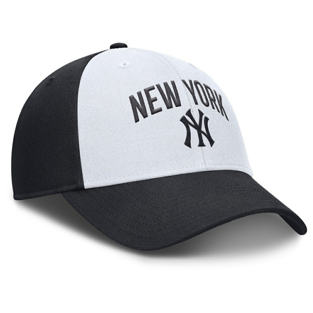 New York Yankees Club Performance Adjustable Hat - White/Navy | Nike