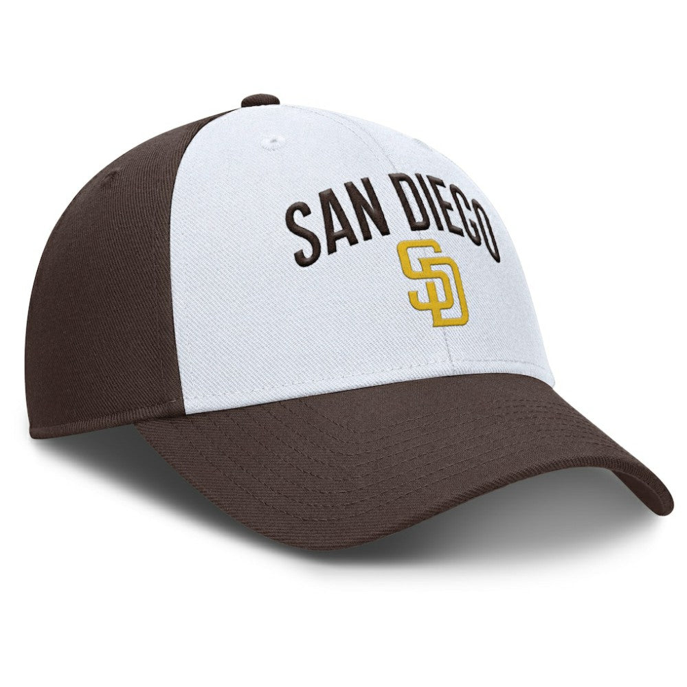 San Diego Padres Club Performance Adjustable Hat - White/Brown | Nike
