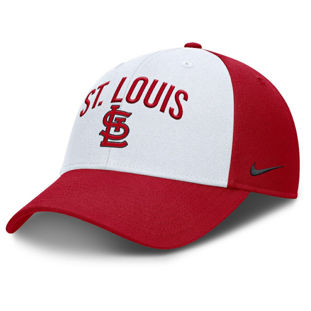 St. Louis Cardinals Club Performance Adjustable Hat - White/Red | Nike