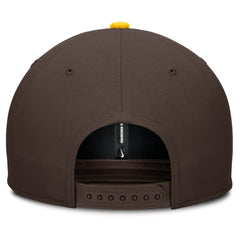 San Diego Padres Pro Performance Snapback Hat - Brown/Gold | Nike