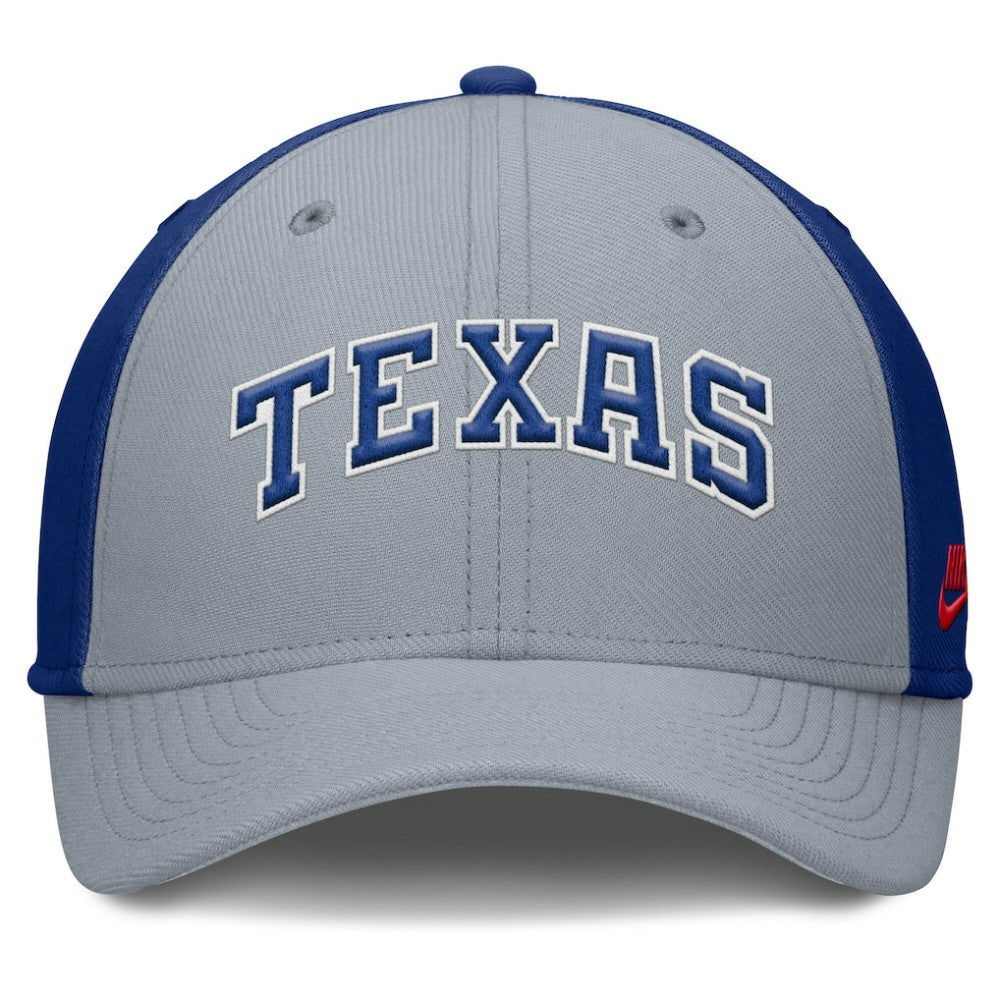 Texas Rangers Rise Swoosh Performance Flex Hat - Gray/Royal | Nike
