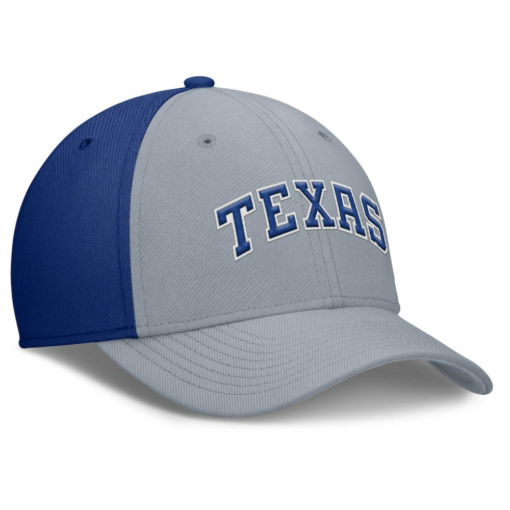 Texas Rangers Rise Swoosh Performance Flex Hat - Gray/Royal | Nike