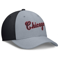 Chicago White Sox Rise Swoosh Performance Flex Hat - Gray/Navy | Nike